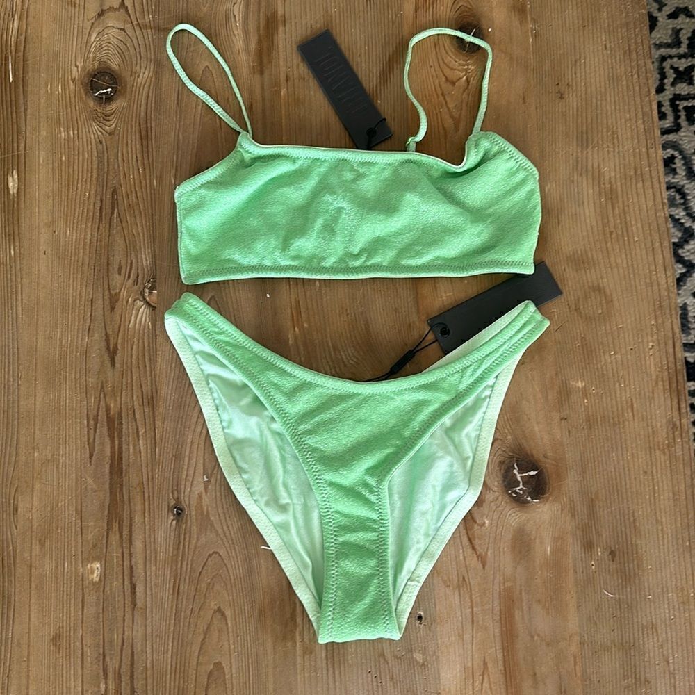 TRIANGL MICA - NORMAL LIME SPARKLE SET NO BAG NWT
